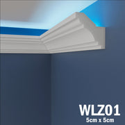 WLZ01 Series XPS Coving for Ceilings Cornice, Lightweight  Paintable