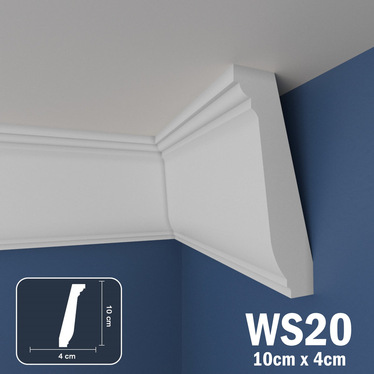 Coving for Ceilings Cornice XPS Extruded Polystyrene WS20