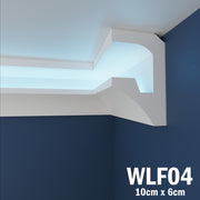 LED Coving for Ceilings Cornice XPS Extruded Polystyrene WLF04