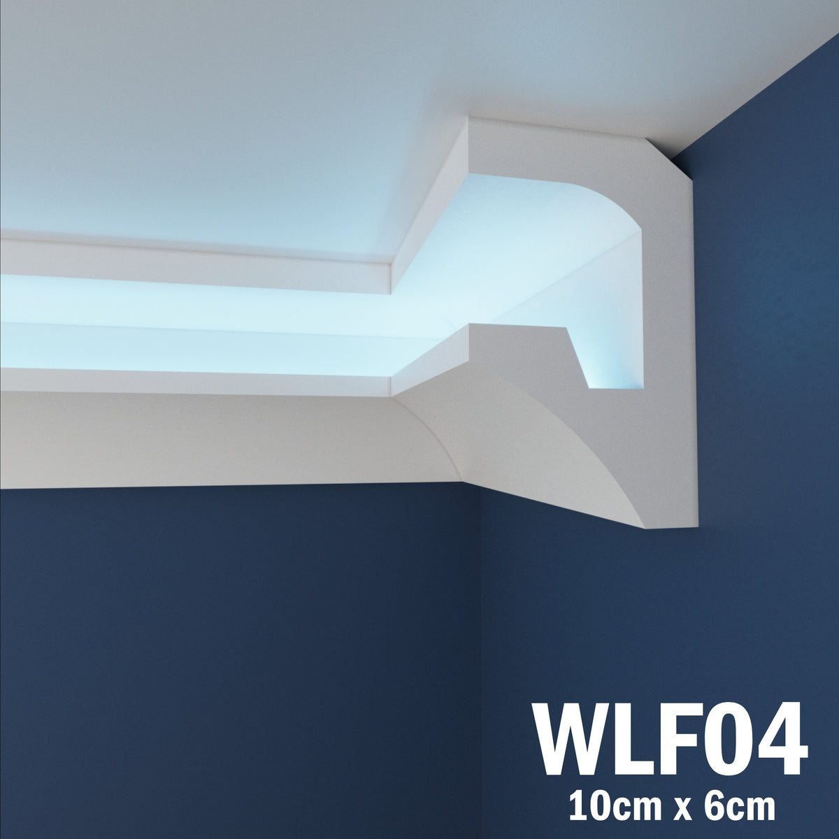LED Coving for Ceilings Cornice XPS Extruded Polystyrene WLF04