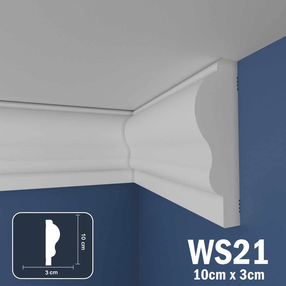 Coving for Ceilings Cornice XPS Extruded Polystyrene WS21