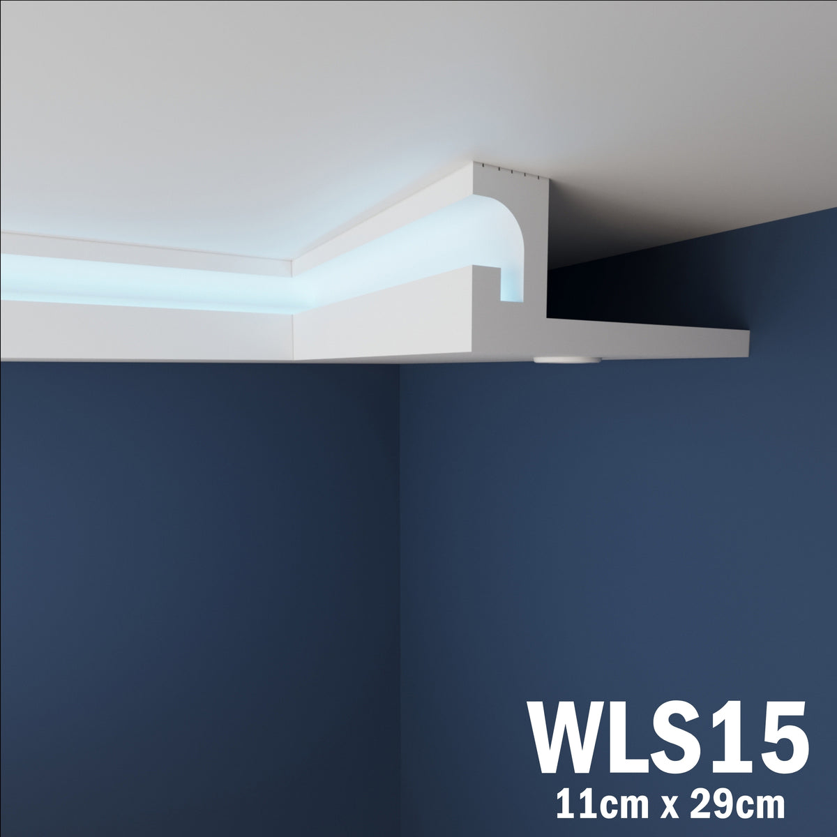 LED Coving for Ceilings Cornice XPS Extruded Polystyrene  WLS15