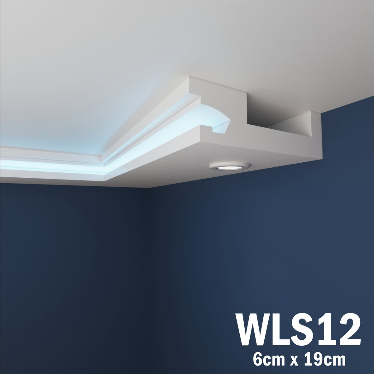 LED Coving for Ceilings Cornice XPS Extruded Polystyrene WLS12