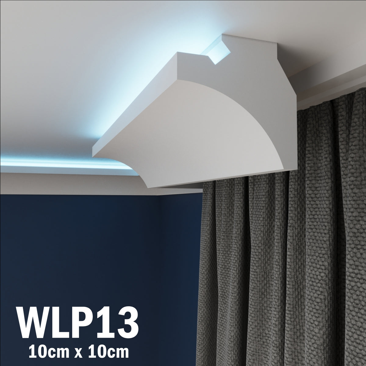 LED Coving for Ceilings Cornice XPS Extruded Polystyrene WLP13