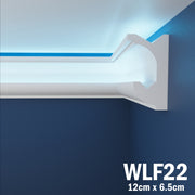 LED Coving for Ceilings Cornice XPS Extruded Polystyrene WLF22