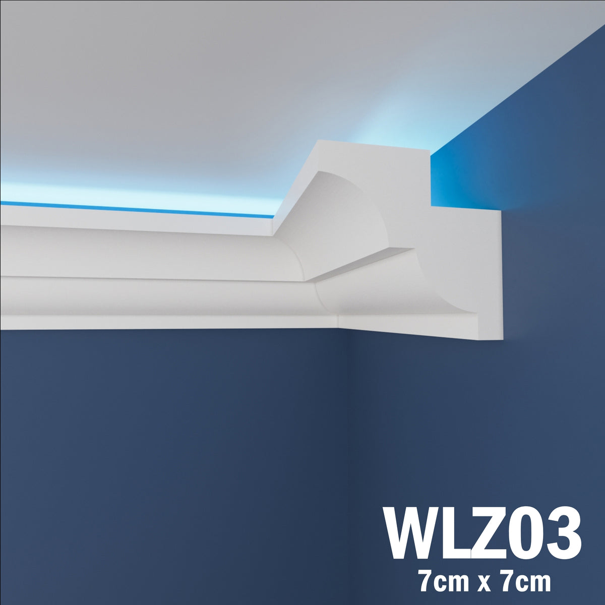 LED Coving for Ceilings Cornice XPS Extruded Polystyrene WLZ03