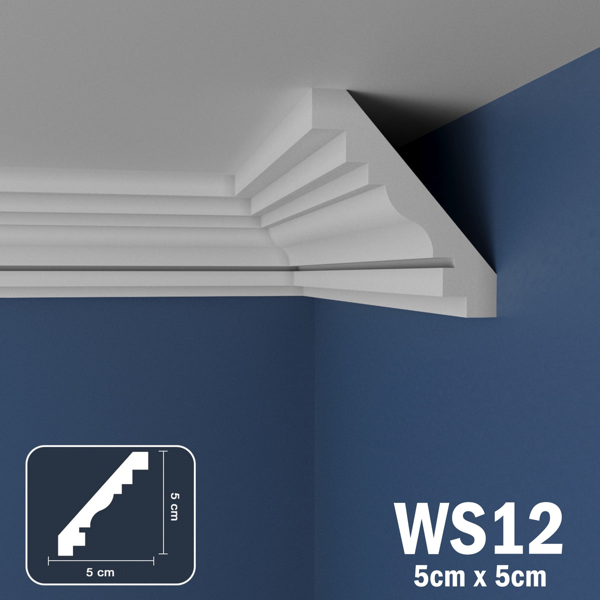 Coving for Ceilings Cornice XPS Extruded Polystyrene WS12