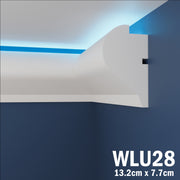 LED Coving for Ceilings Cornice XPS Extruded Polystyrene WLU28