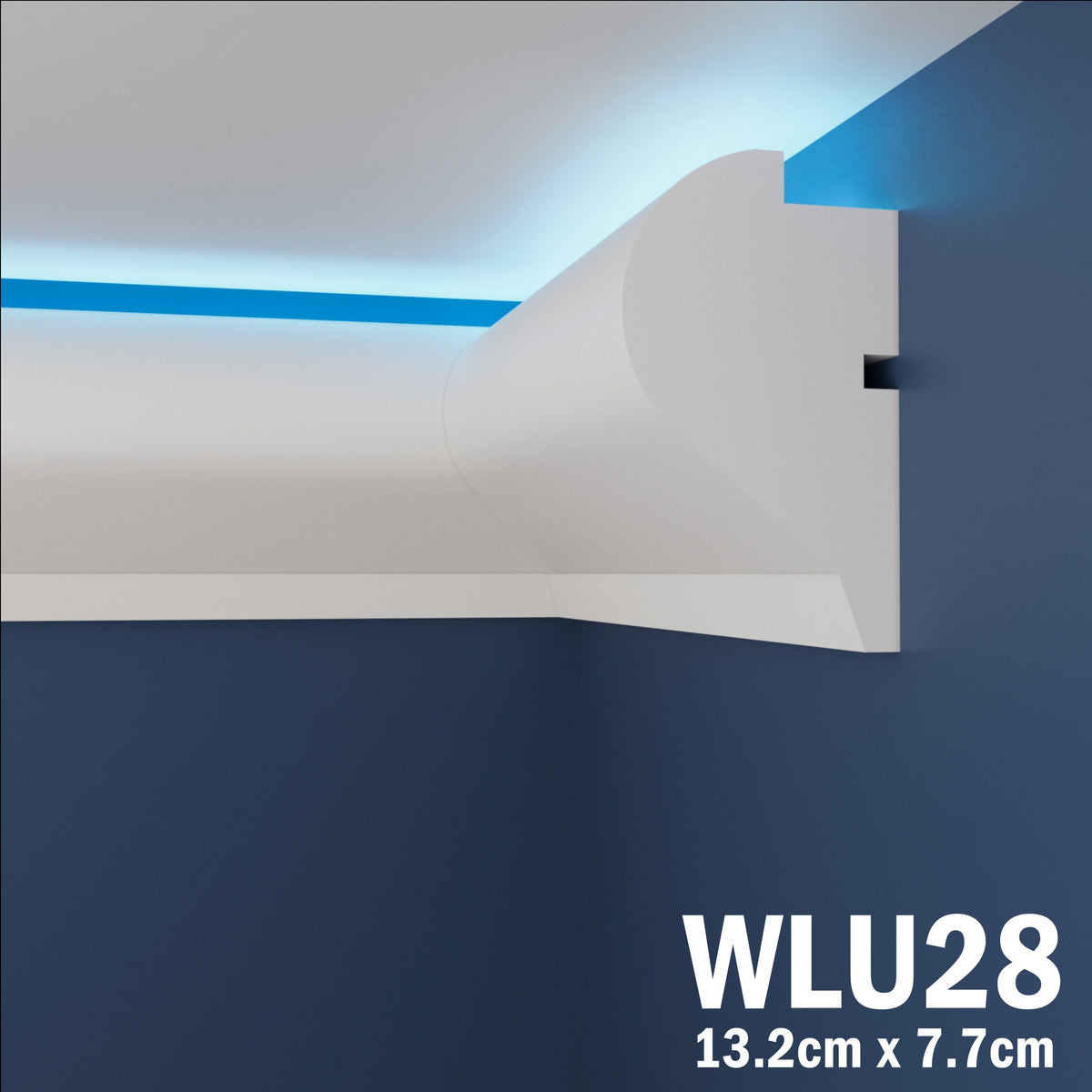 LED Coving for Ceilings Cornice XPS Extruded Polystyrene WLU28