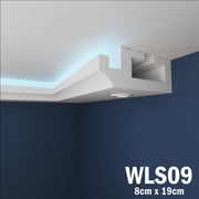 LED Coving for Ceilings Cornice XPS Extruded Polystyrene WLS09