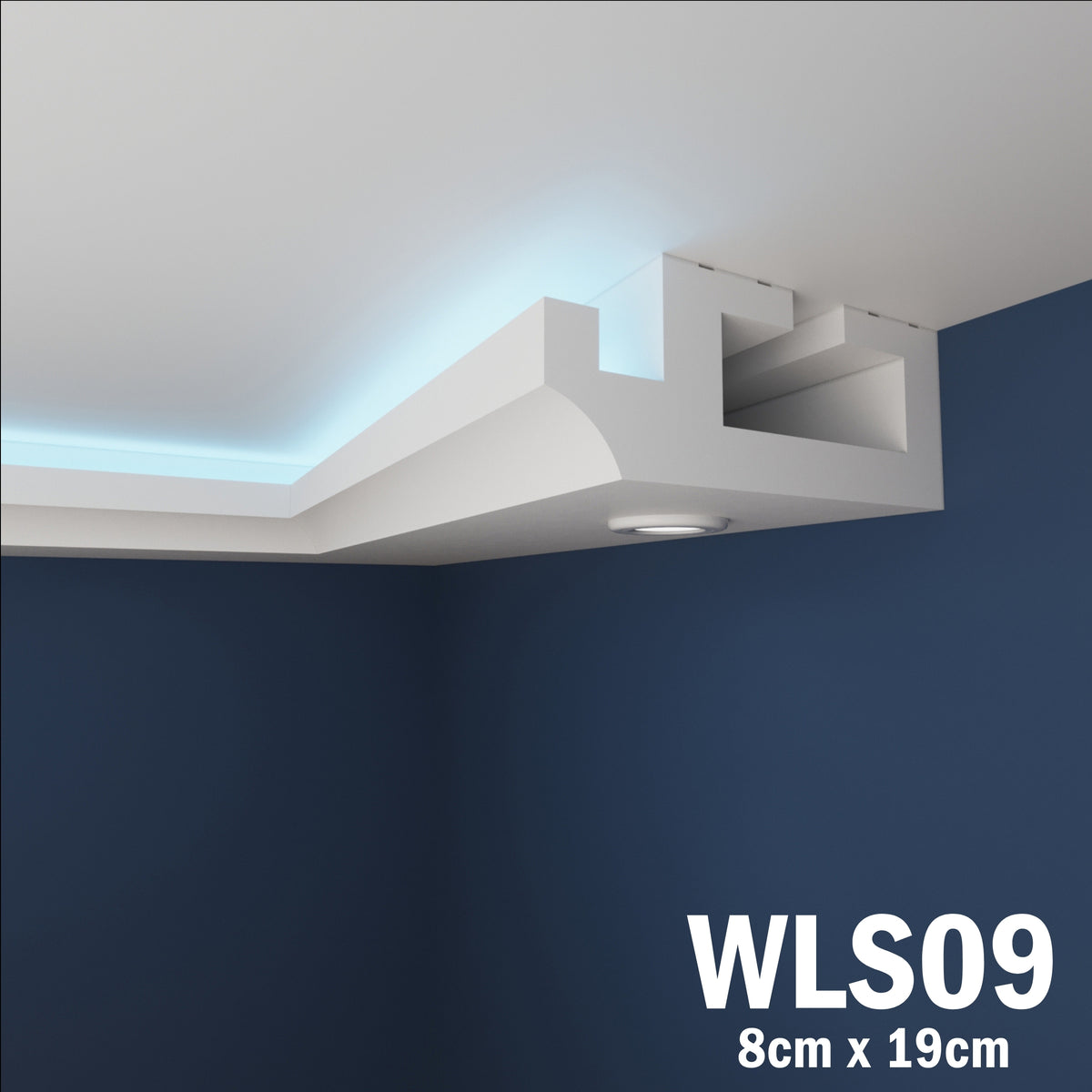 LED Coving for Ceilings Cornice XPS Extruded Polystyrene WLS09