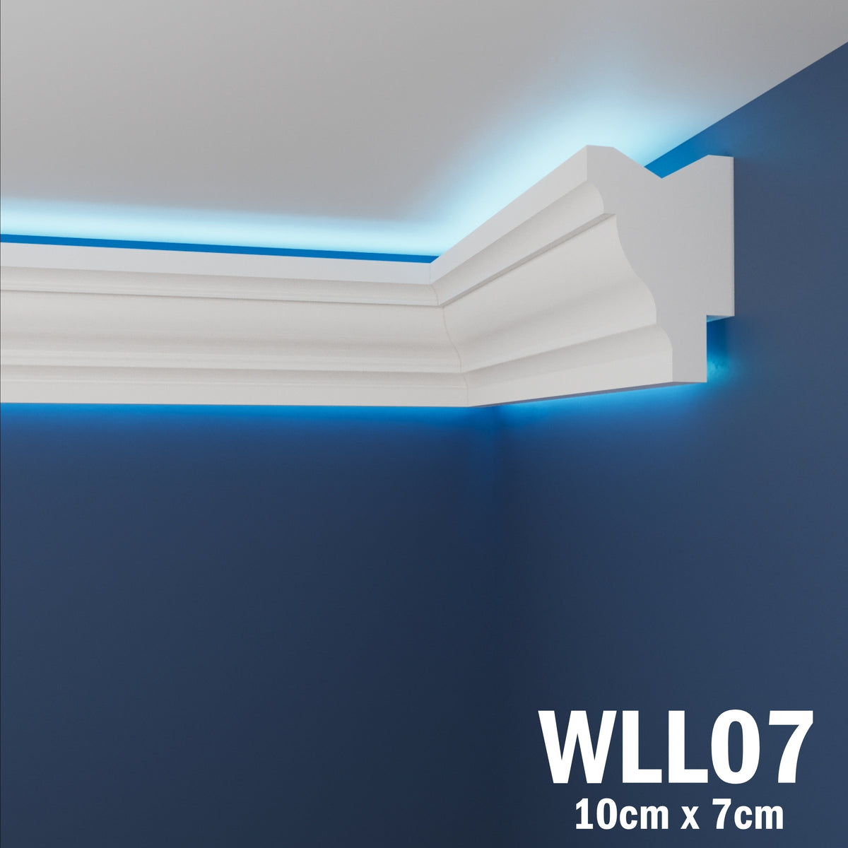 LED Coving for Ceilings Cornice XPS Extruded Polystyrene WLL07