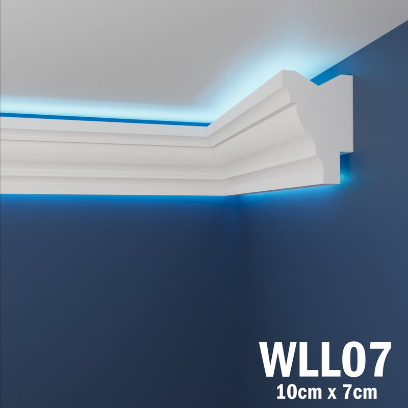 LED Coving for Ceilings Cornice XPS Extruded Polystyrene WLL07
