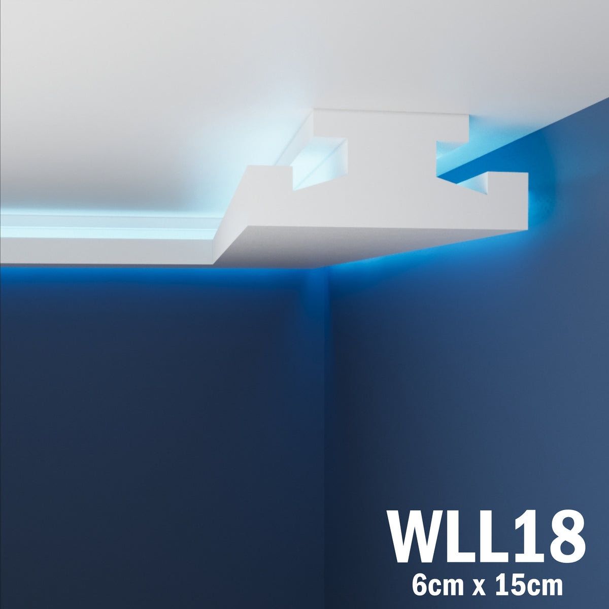LED Coving for Ceilings Cornice XPS Extruded Polystyrene WLL18