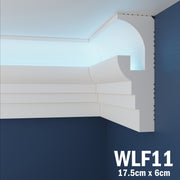 LED Coving for Ceilings Cornice XPS Extruded Polystyrene WLF11