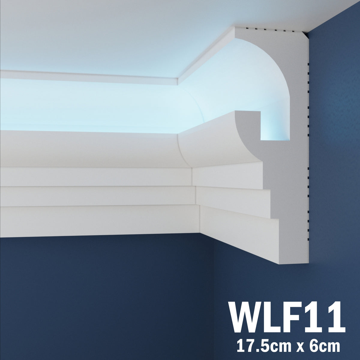 LED Coving for Ceilings Cornice XPS Extruded Polystyrene WLF11