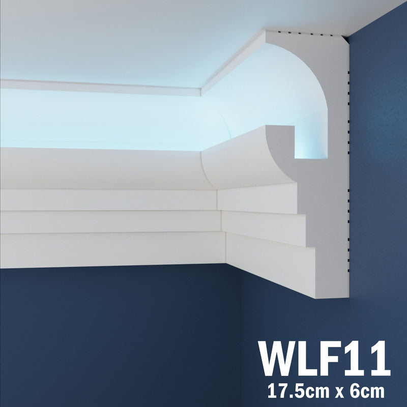 LED Coving for Ceilings Cornice XPS Extruded Polystyrene WLF11