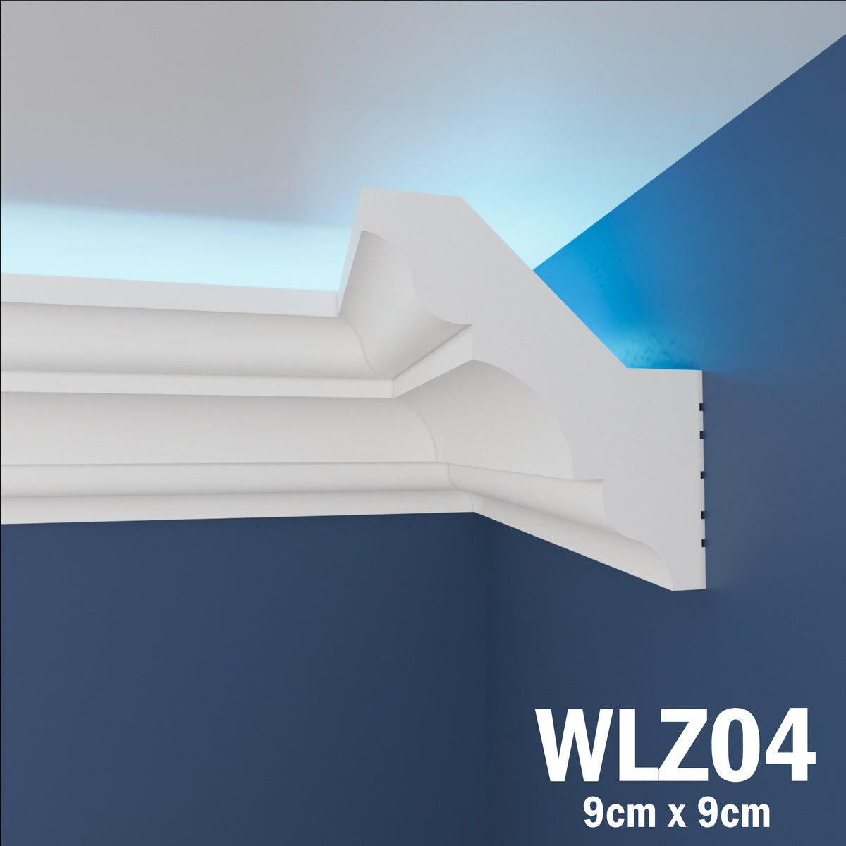 LED Coving for Ceilings Cornice XPS Extruded Polystyrene WLZ04