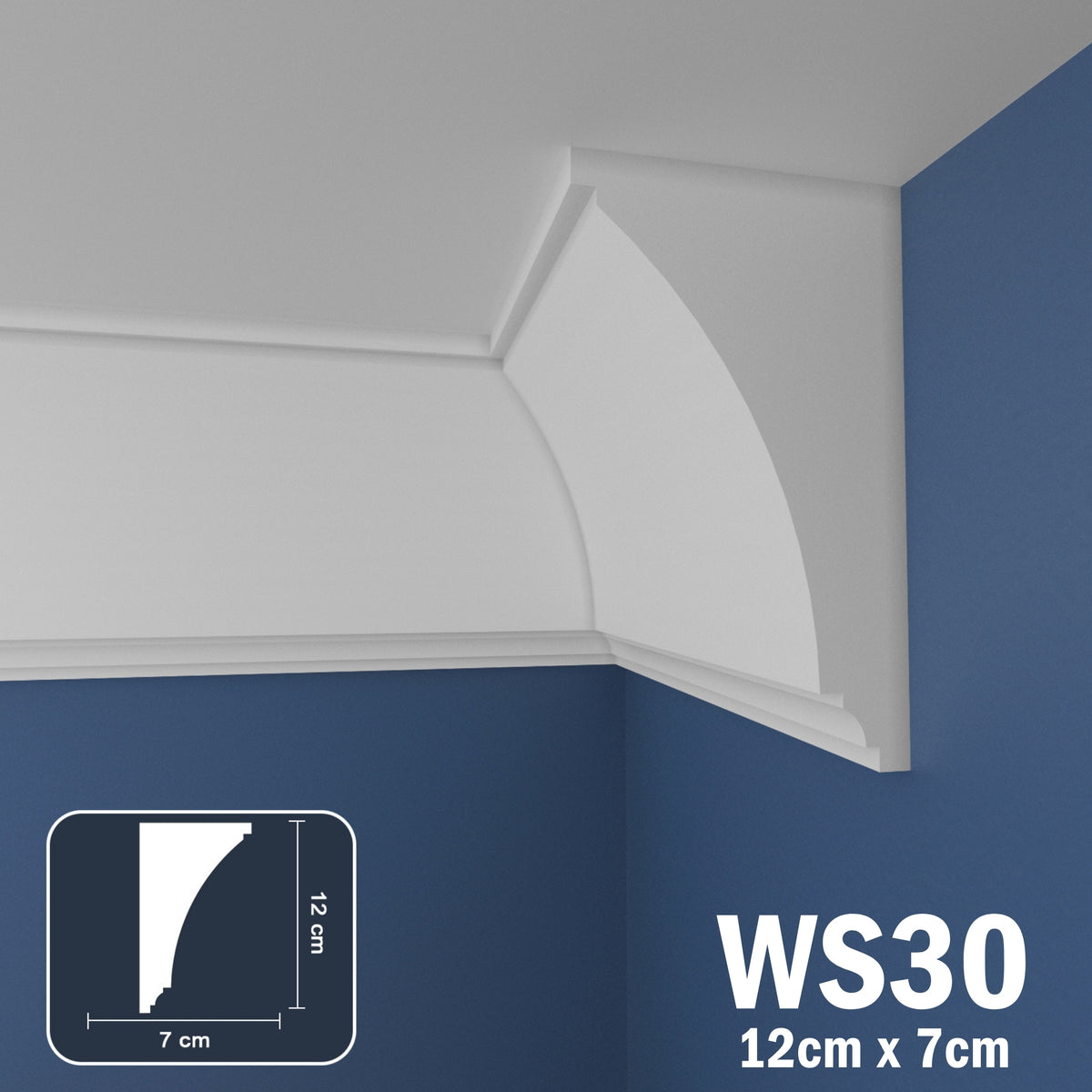 Coving for Ceilings Cornice XPS Extruded Polystyrene WS30