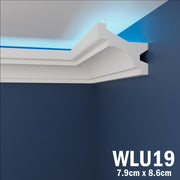 LED Coving for Ceilings Cornice XPS Extruded Polystyrene WLU19