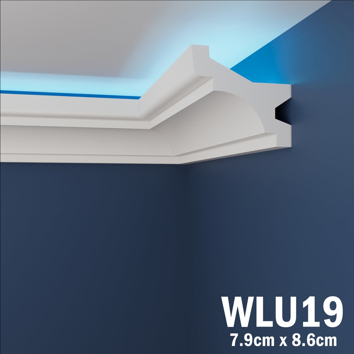 LED Coving for Ceilings Cornice XPS Extruded Polystyrene WLU19