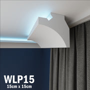LED Coving for Ceilings Cornice XPS Extruded Polystyrene WLP15