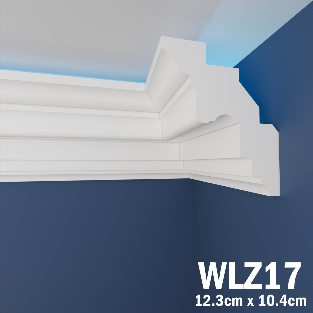 LED Coving for Ceilings Cornice XPS Extruded Polystyrene WLZ17