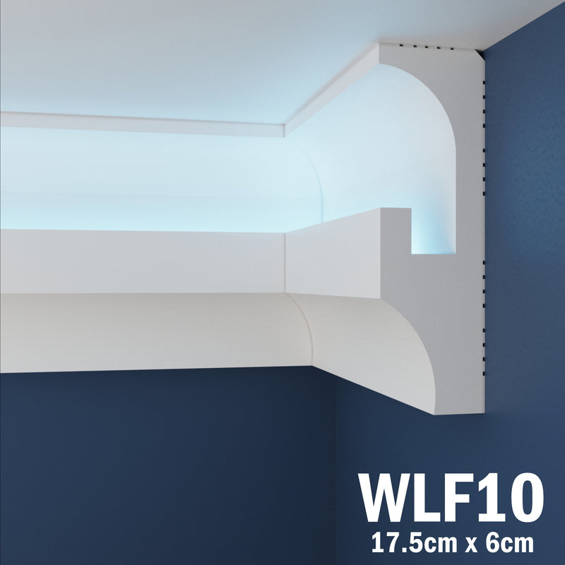 LED Coving for Ceilings Cornice XPS Extruded Polystyrene WLF10