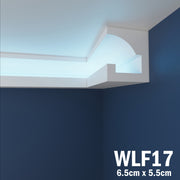 LED Coving for Ceilings Cornice XPS Extruded Polystyrene WLF17
