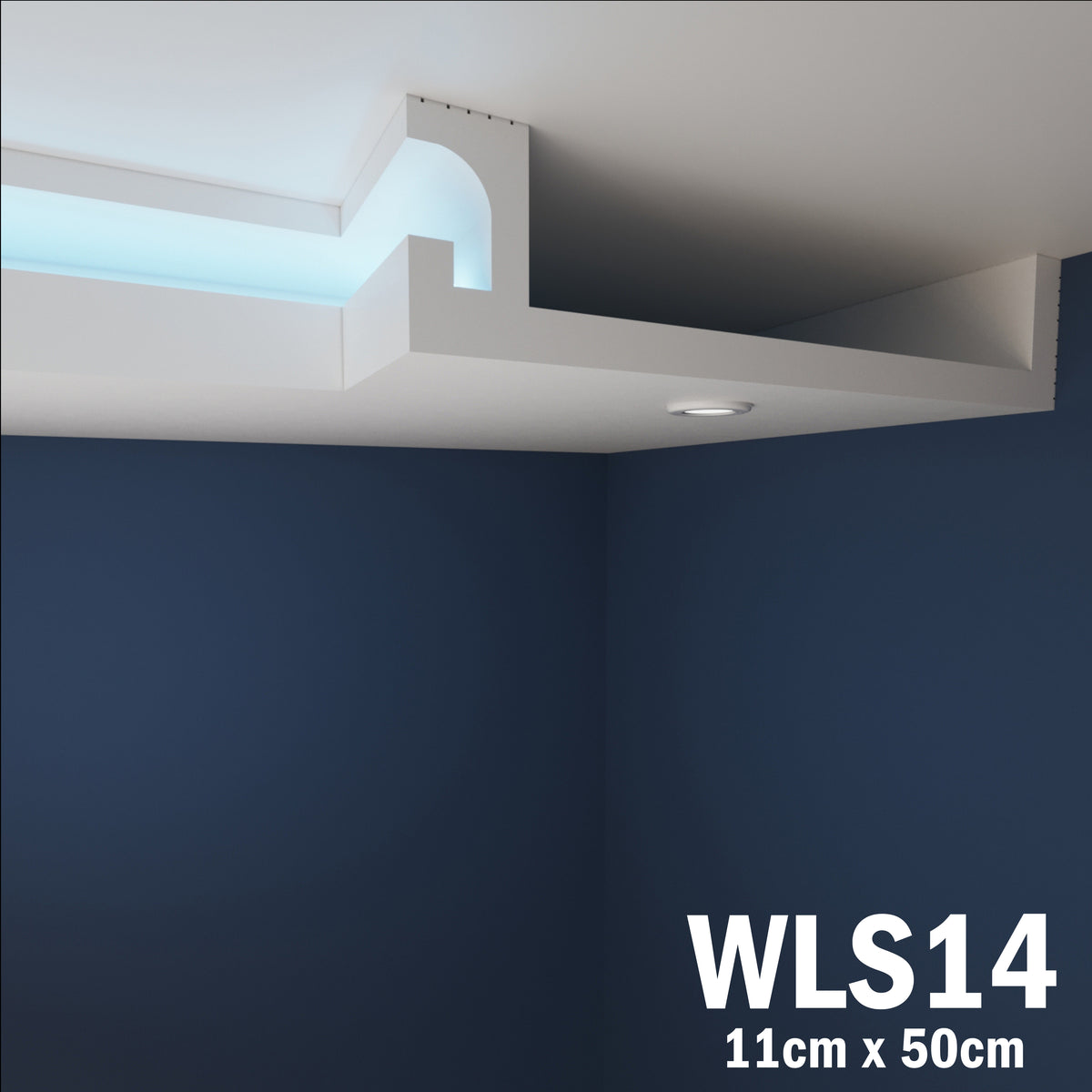 LED Coving for Ceilings Cornice XPS Extruded Polystyrene WLS14