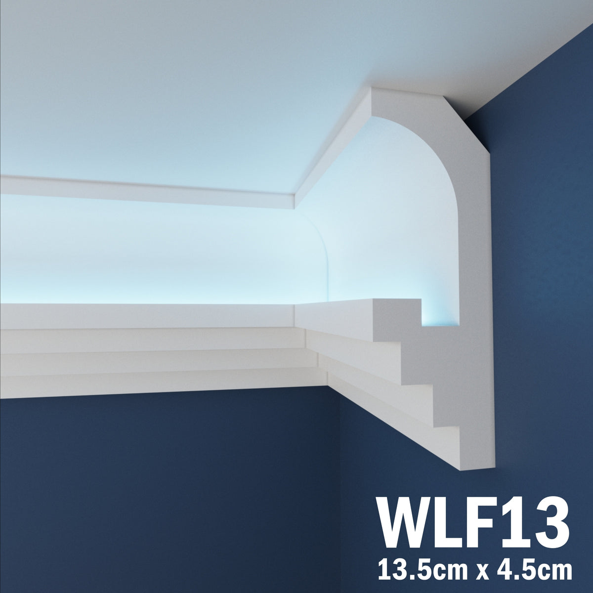 LED Coving for Ceilings Cornice XPS Extruded Polystyrene WLF13