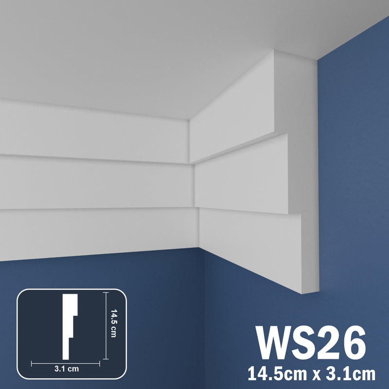 Coving for Ceilings Cornice XPS Extruded Polystyrene WS26