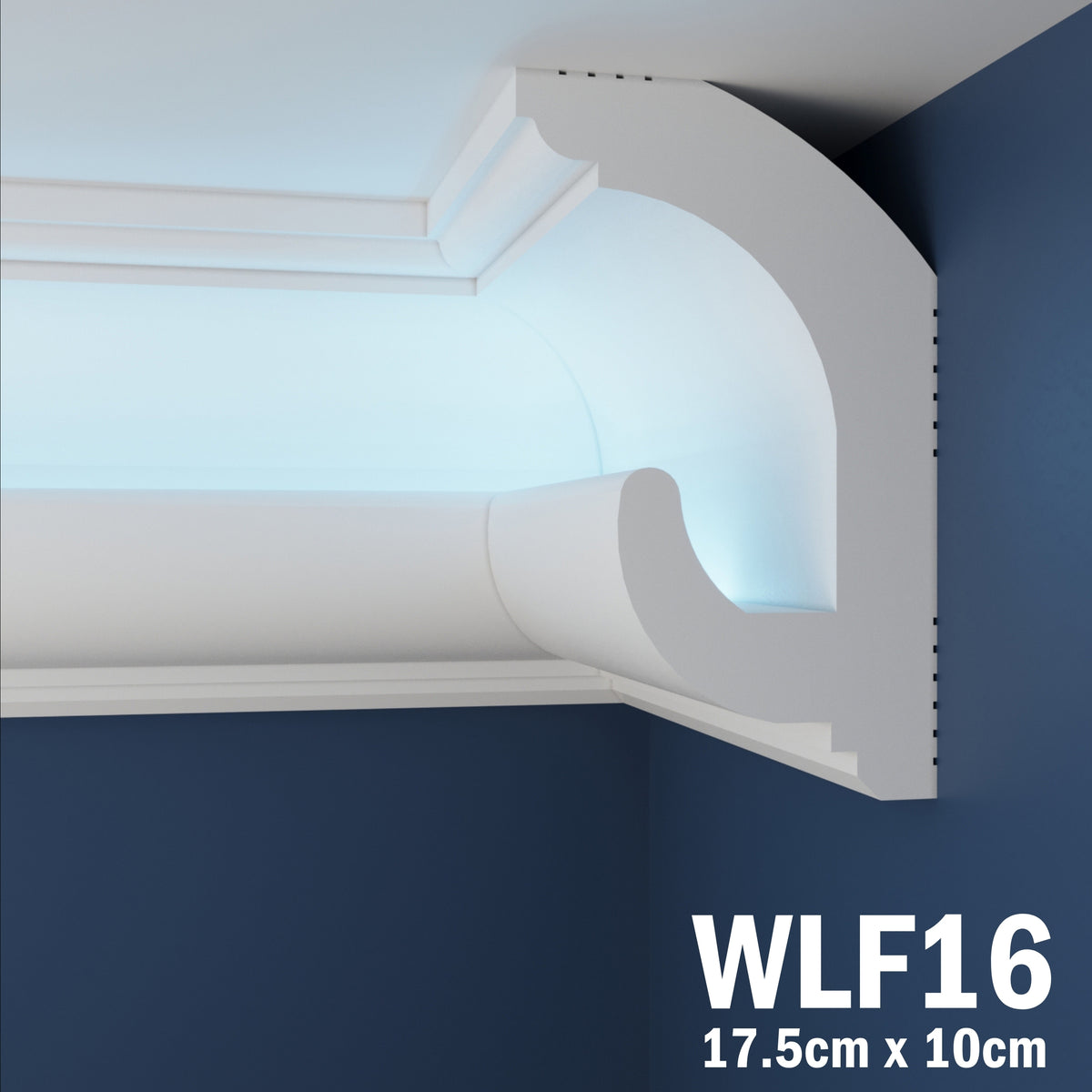 LED Coving for Ceilings Cornice XPS Extruded Polystyrene WLF16
