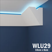 LED Coving for Ceilings Cornice XPS Extruded Polystyrene WLU29