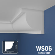 Coving for Ceilings Cornice XPS Extruded Polystyrene WS06