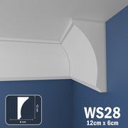 Coving for Ceilings Cornice XPS Extruded Polystyrene WS28