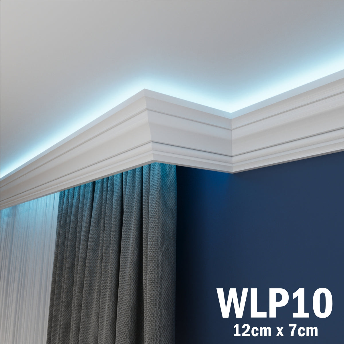 LED Coving for Ceilings Cornice XPS Extruded Polystyrene WLP10