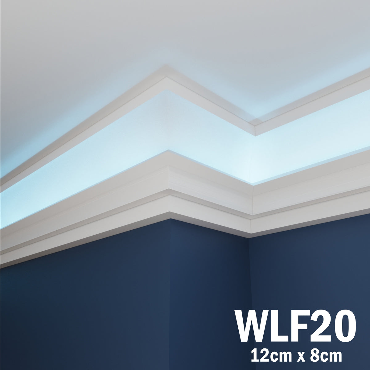 LED Coving for Ceilings Cornice XPS Extruded Polystyrene WLF20