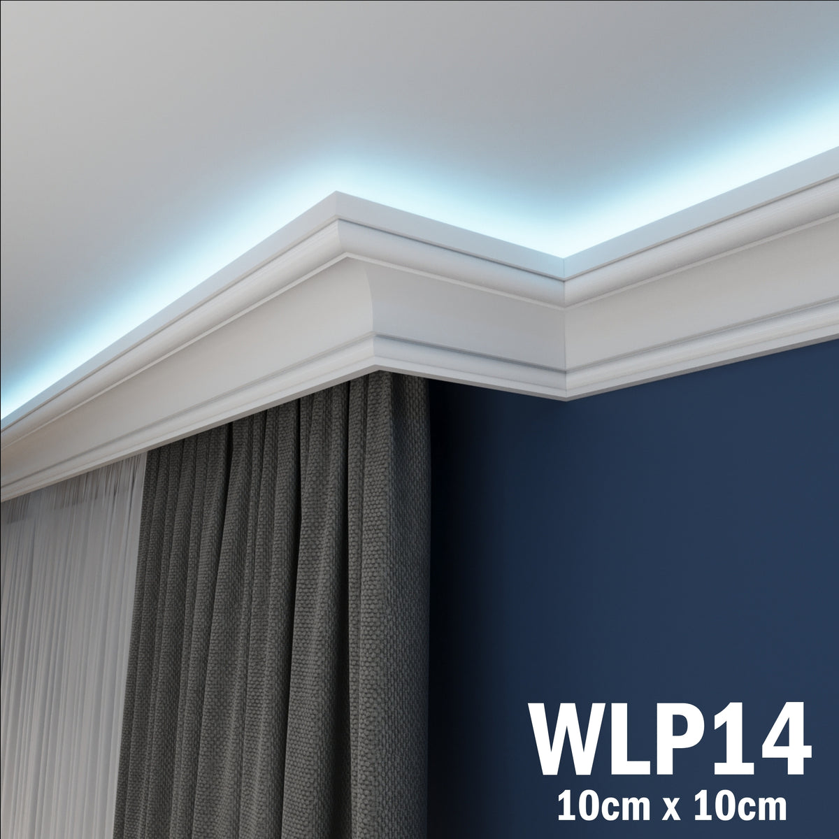 LED Coving for Ceilings Cornice XPS Extruded Polystyrene WLP14