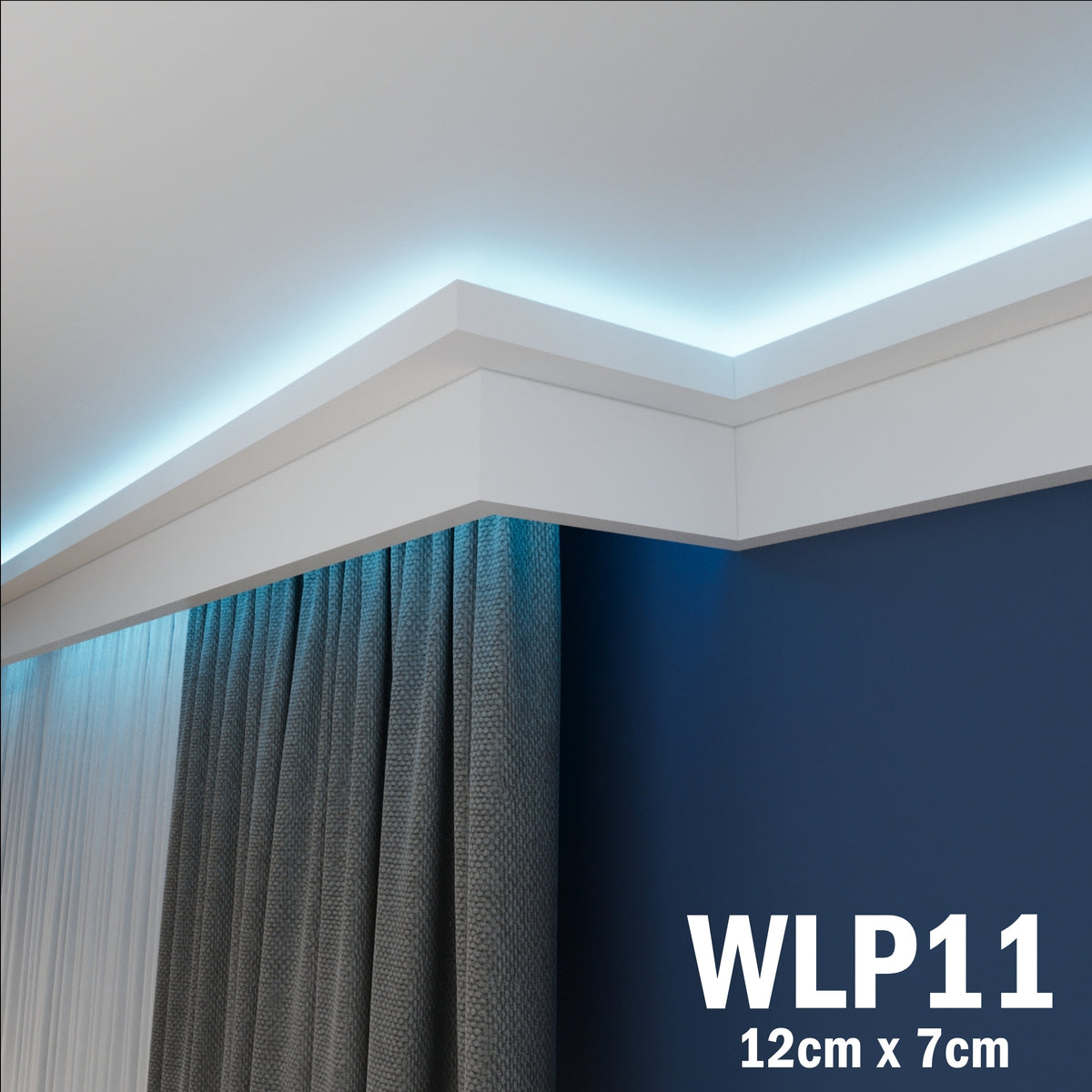LED Coving for Ceilings Cornice XPS Extruded Polystyrene WLP11