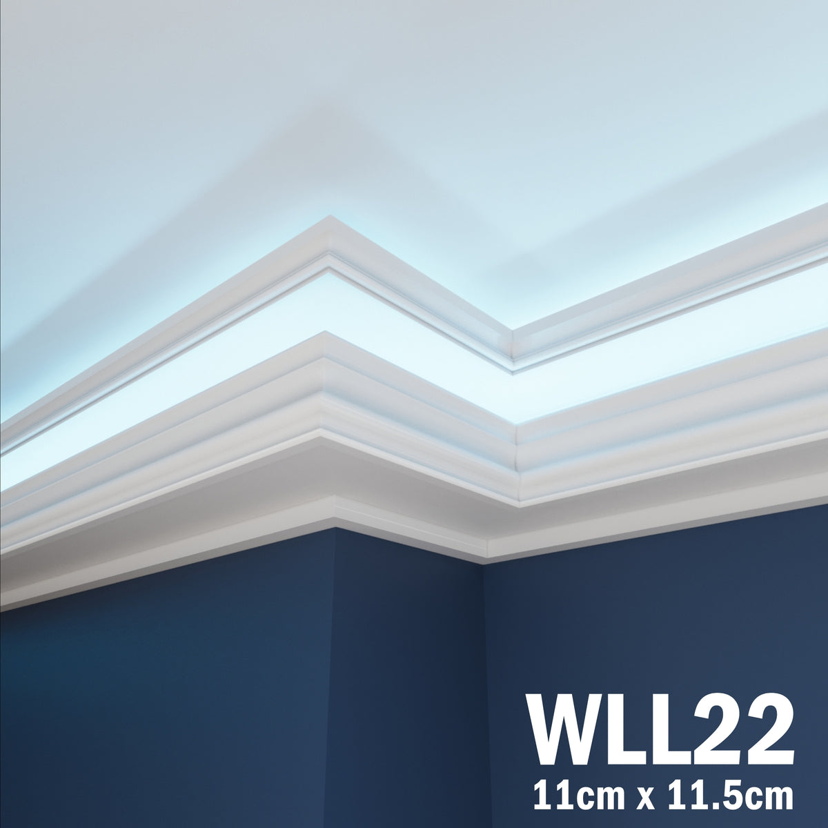 LED Coving for Ceilings Cornice XPS Extruded Polystyrene WLL22