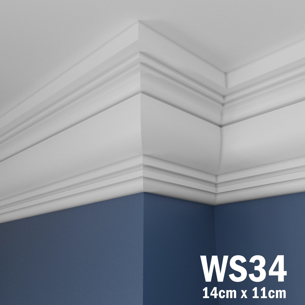 Coving for Ceilings Cornice XPS Extruded Polystyrene WS34