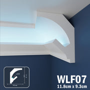 LED Coving for Ceilings Cornice XPS Extruded Polystyrene WLF07