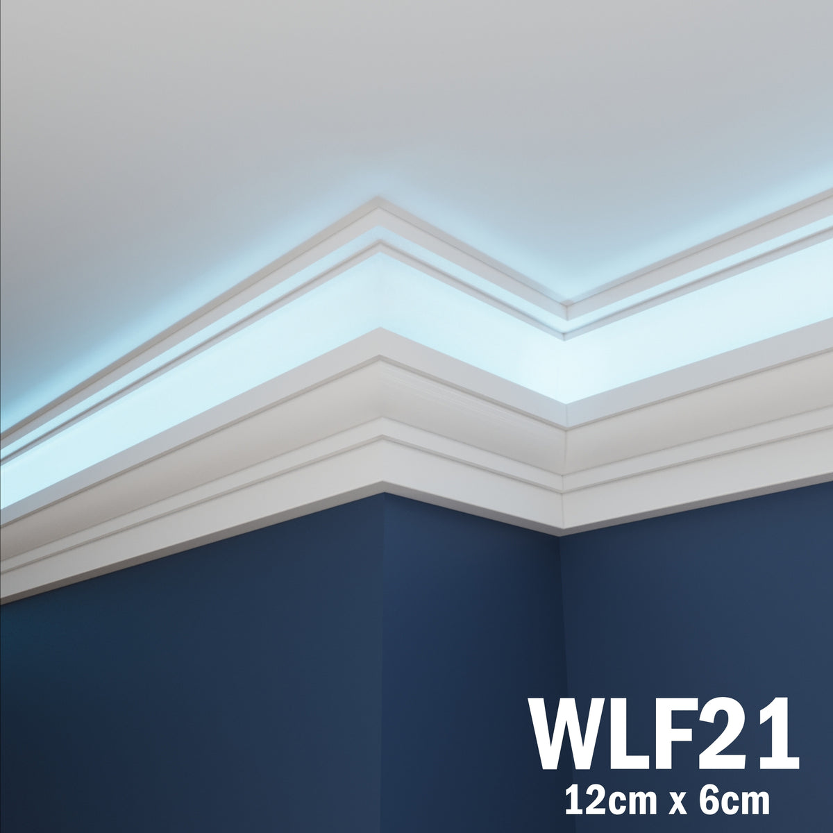 LED Coving for Ceilings Cornice XPS Extruded Polystyrene WLF21