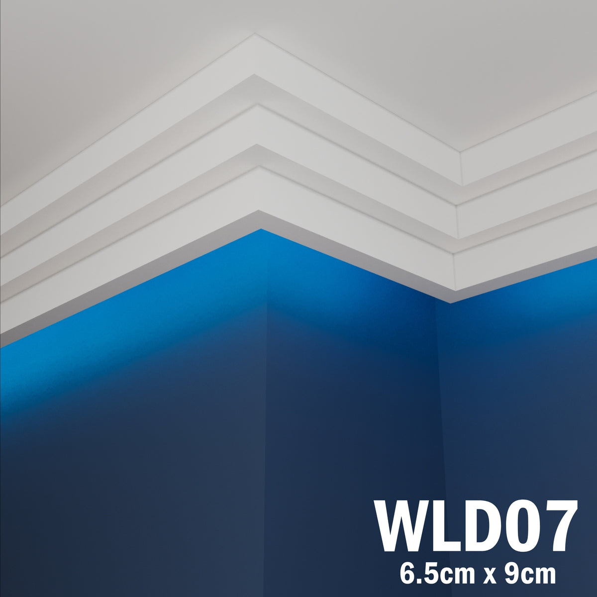 LED Coving for Ceilings Cornice XPS Extruded Polystyrene WLD07