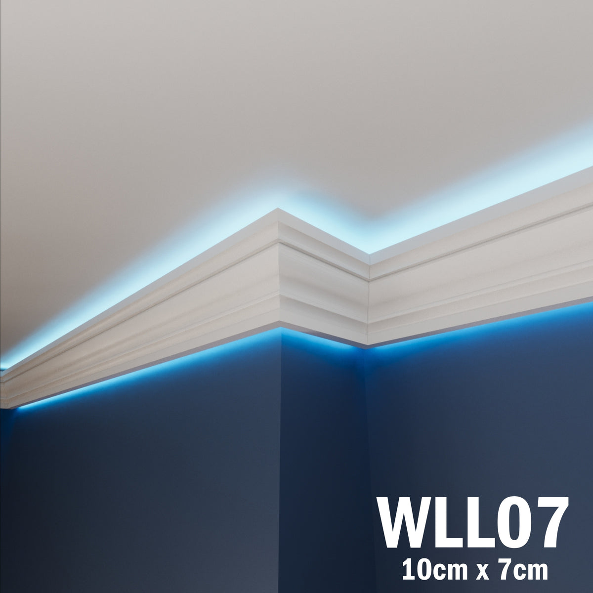 LED Coving for Ceilings Cornice XPS Extruded Polystyrene WLL07
