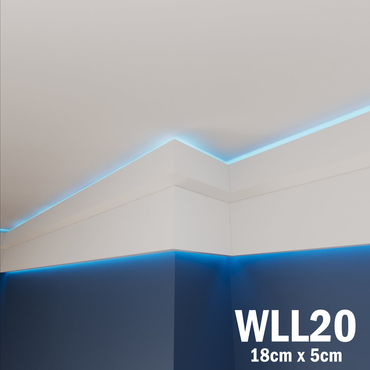 LED Coving for Ceilings Cornice XPS Extruded Polystyrene WLL20