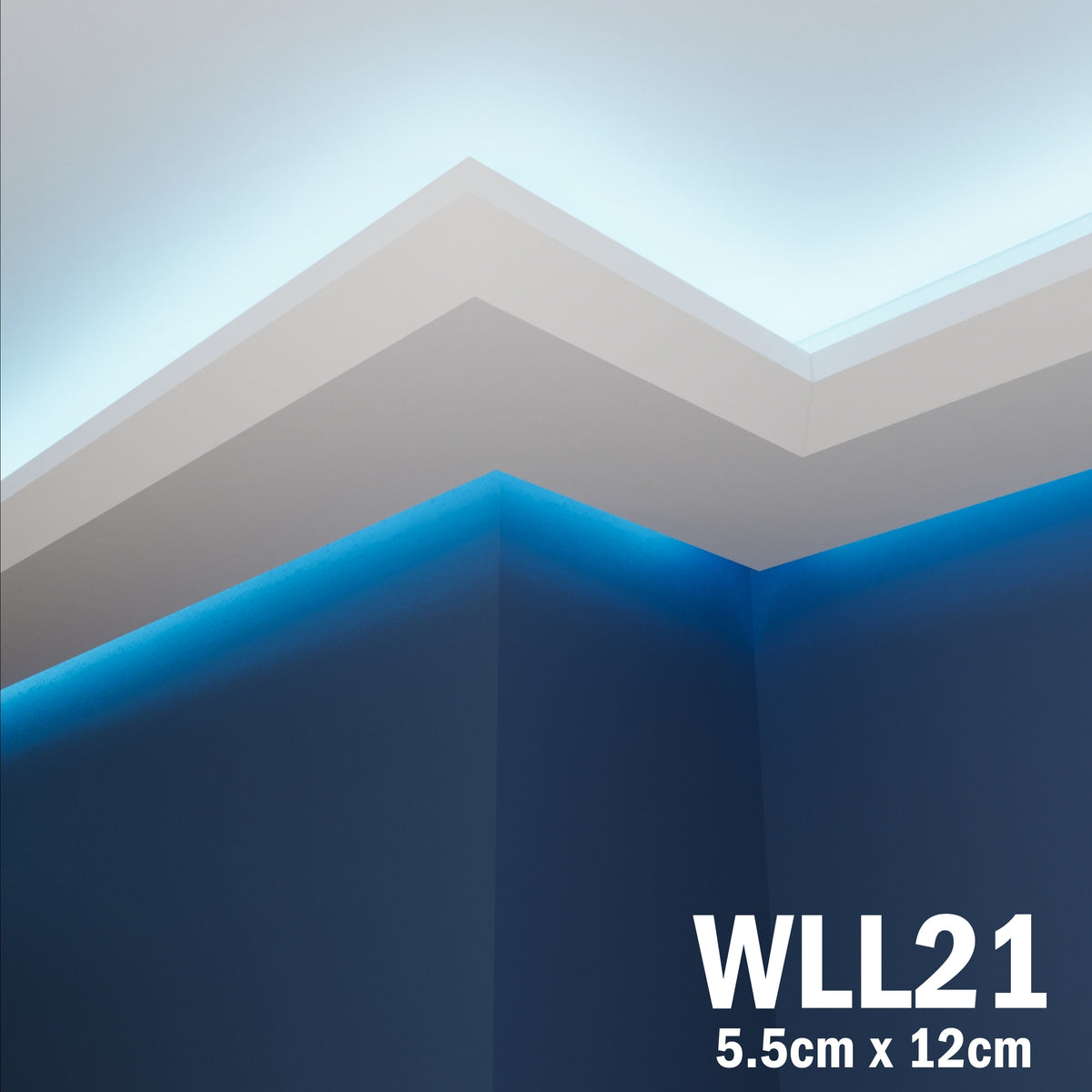 LED Coving for Ceilings Cornice XPS Extruded Polystyrene WLL21