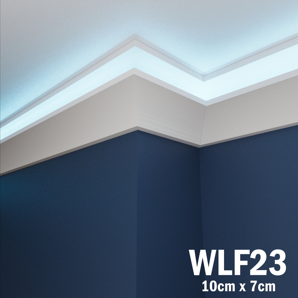 LED Coving for Ceilings Cornice XPS Extruded Polystyrene WLF23