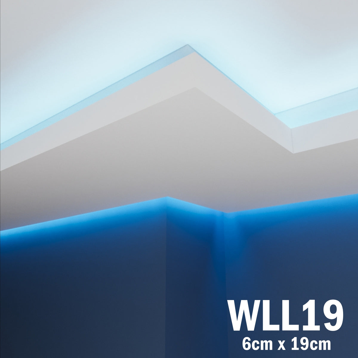 LED Coving for Ceilings Cornice XPS Extruded Polystyrene WLL19
